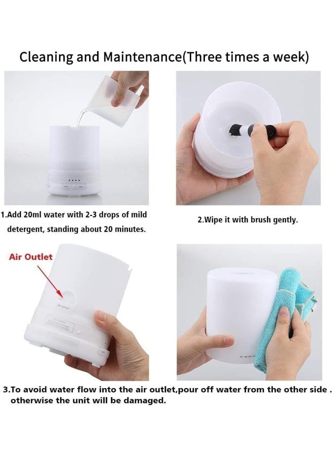 URPOWER Aroma Essential Oil Diffuser with Night Light - 300ml - Image 5